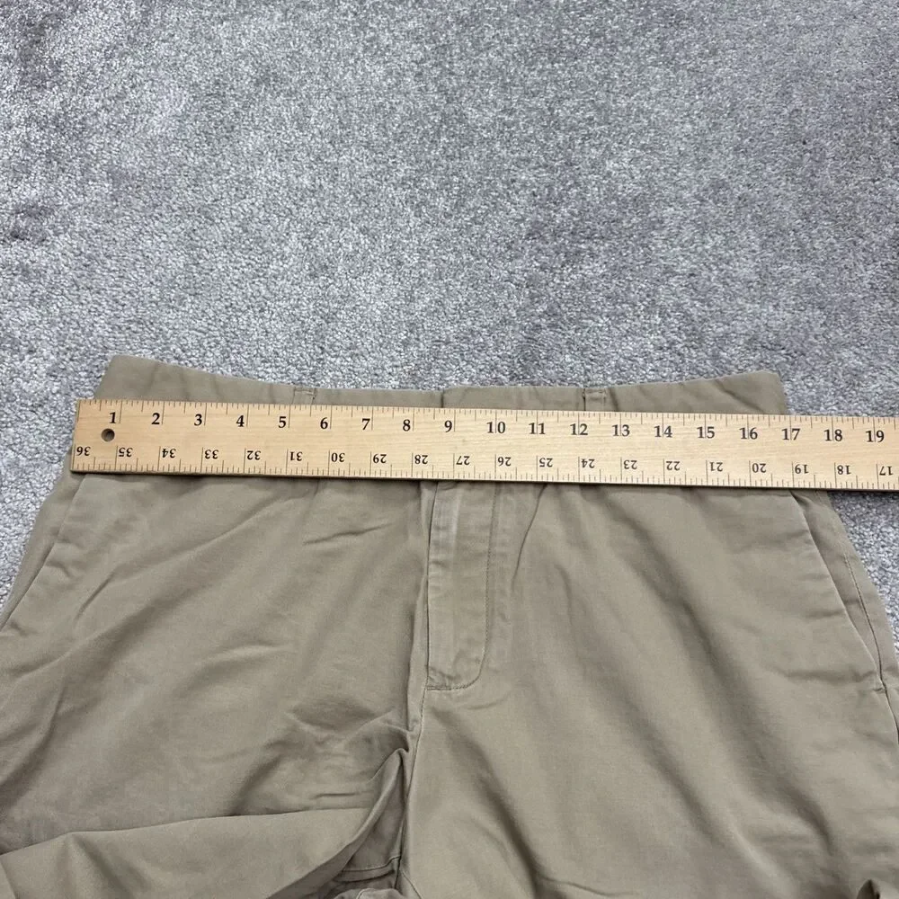 Banana Republic Tailored Slim Fit Non Iron Chino Pants Mens 34x32 Khaki Brown